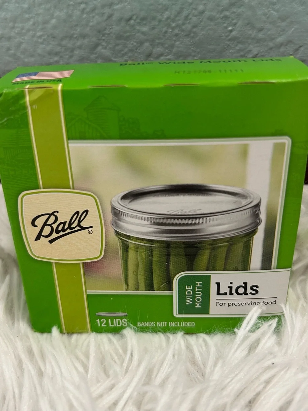 🩶5/$30 Ball 12 Pack Wide Mouth Mason Jar Lids Without Bands NEW